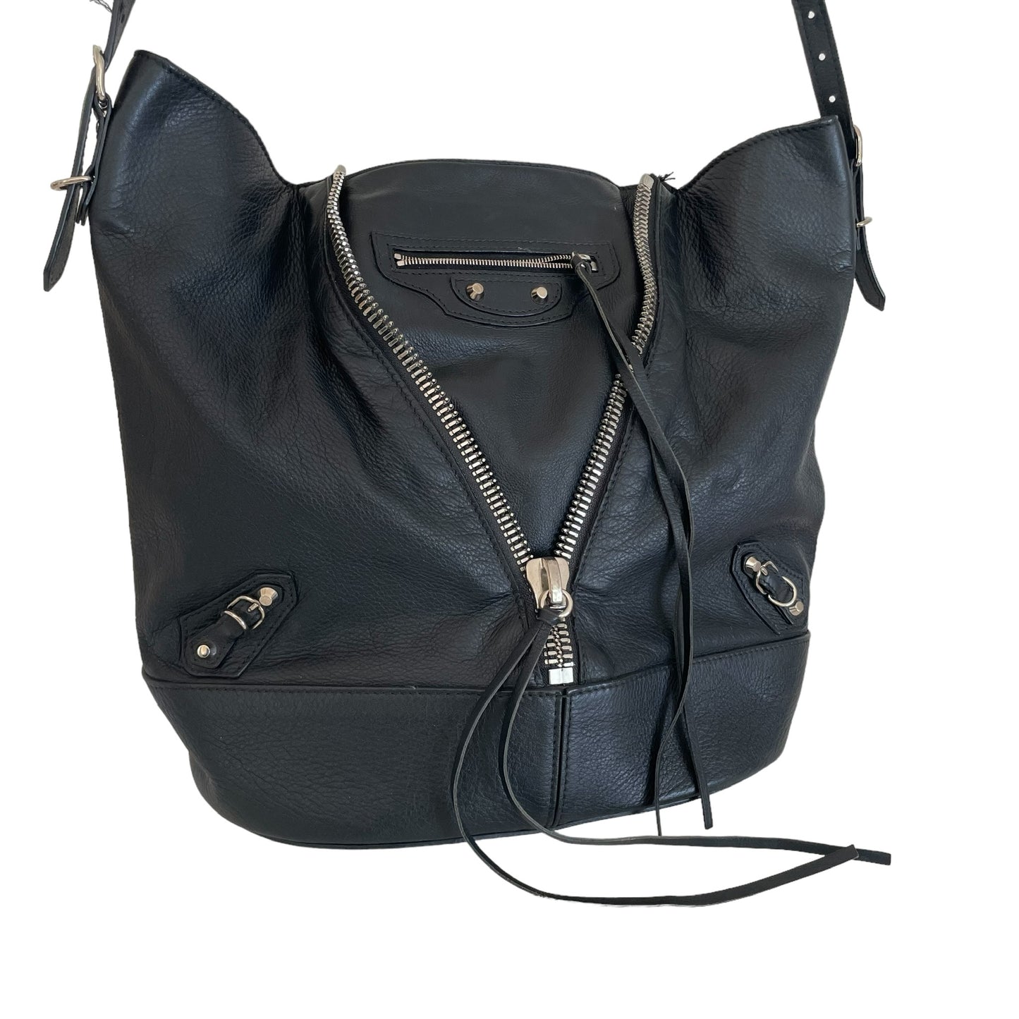 Black Papier Crossbody Bag