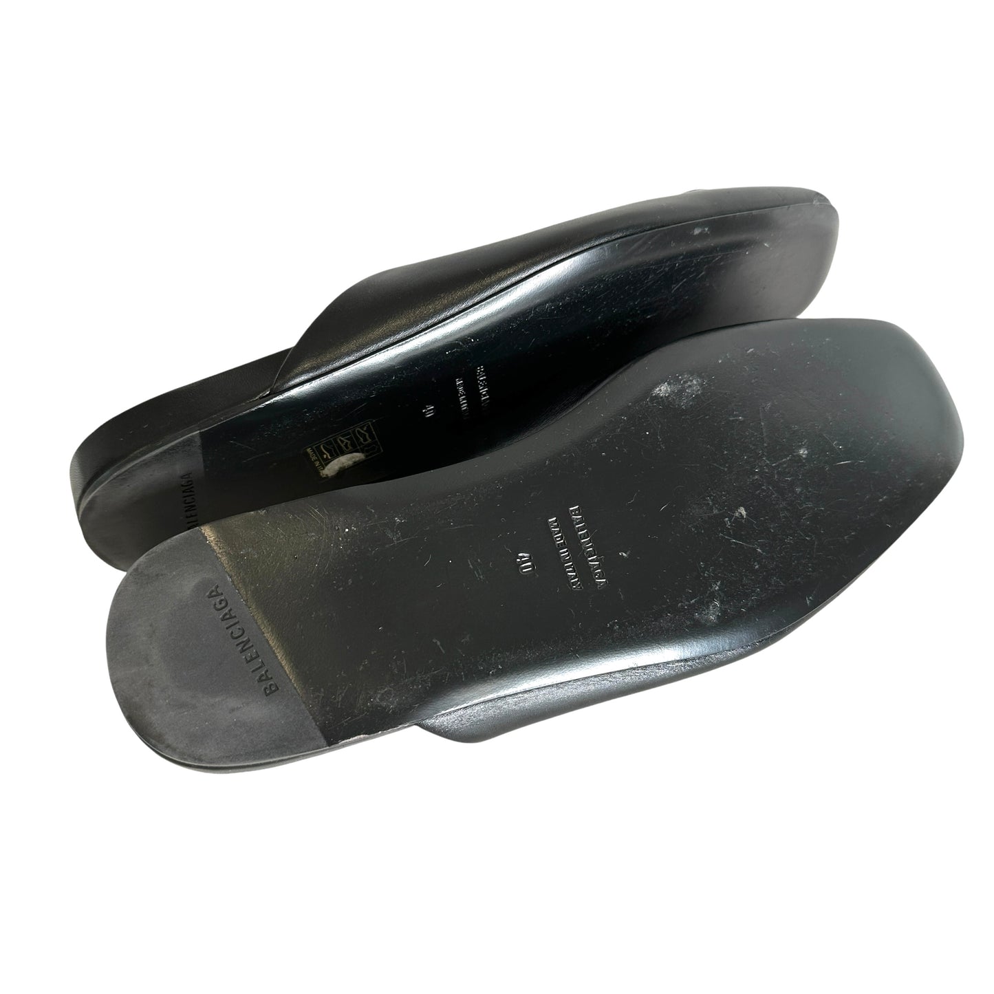 Logo Leather Mules - 10