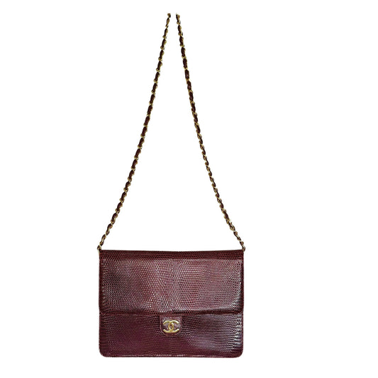 Bordeaux Lizard Bag