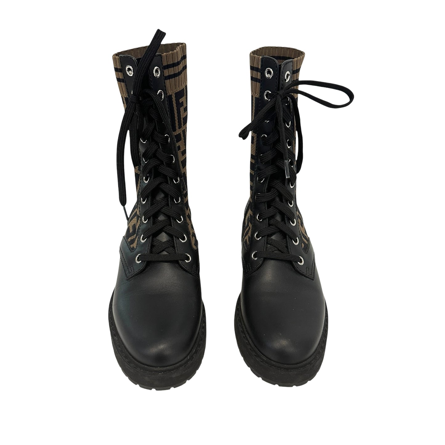 Logo Combat Boots - 6.5