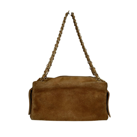 Vintage Suede Bowler Bag