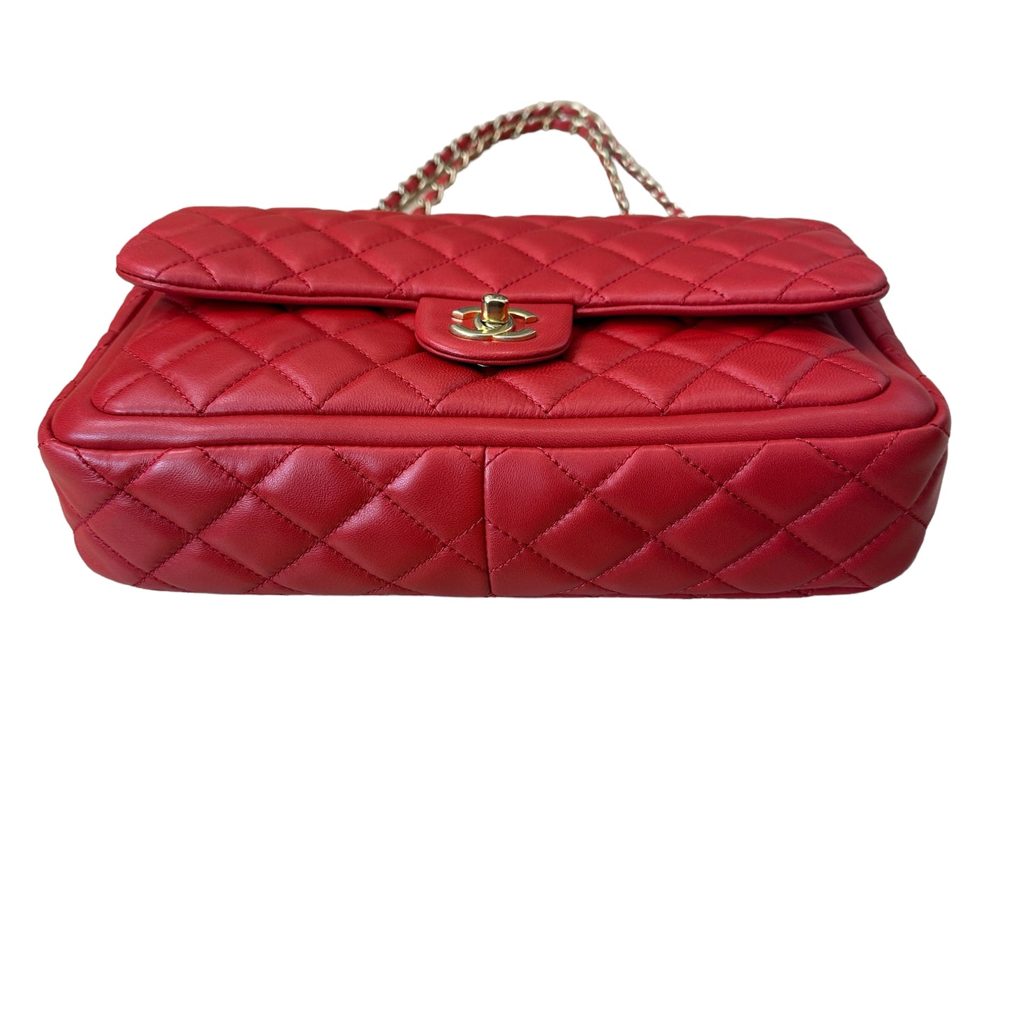 Red & Gold Flap Bag