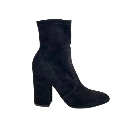 Suede Heeled Boots - 7