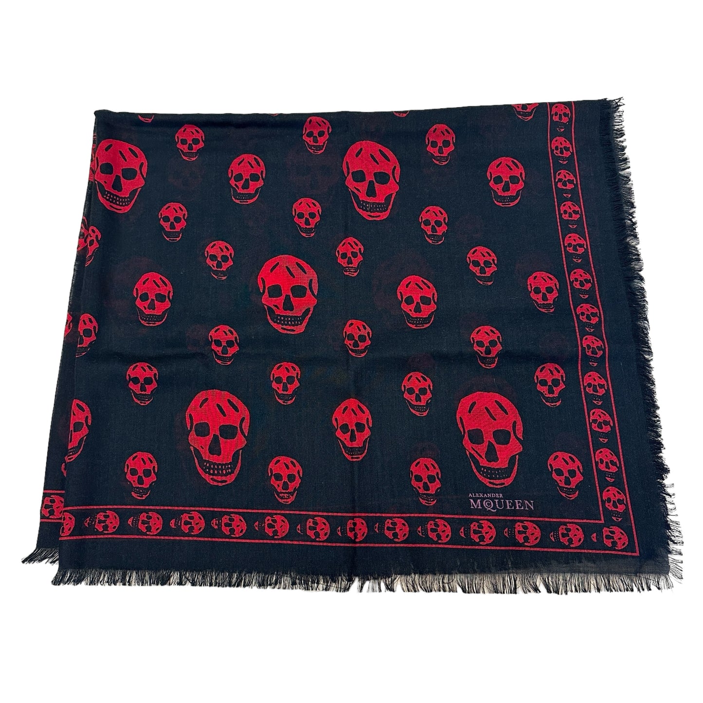 Black & Red Skull Scarf