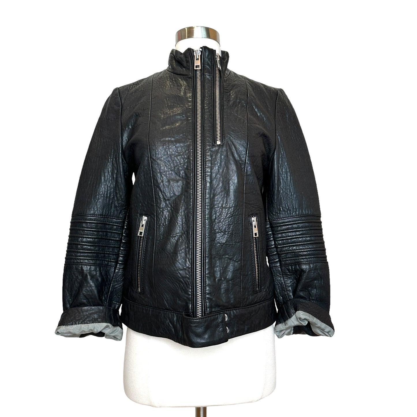 Black Leather Jacket - S