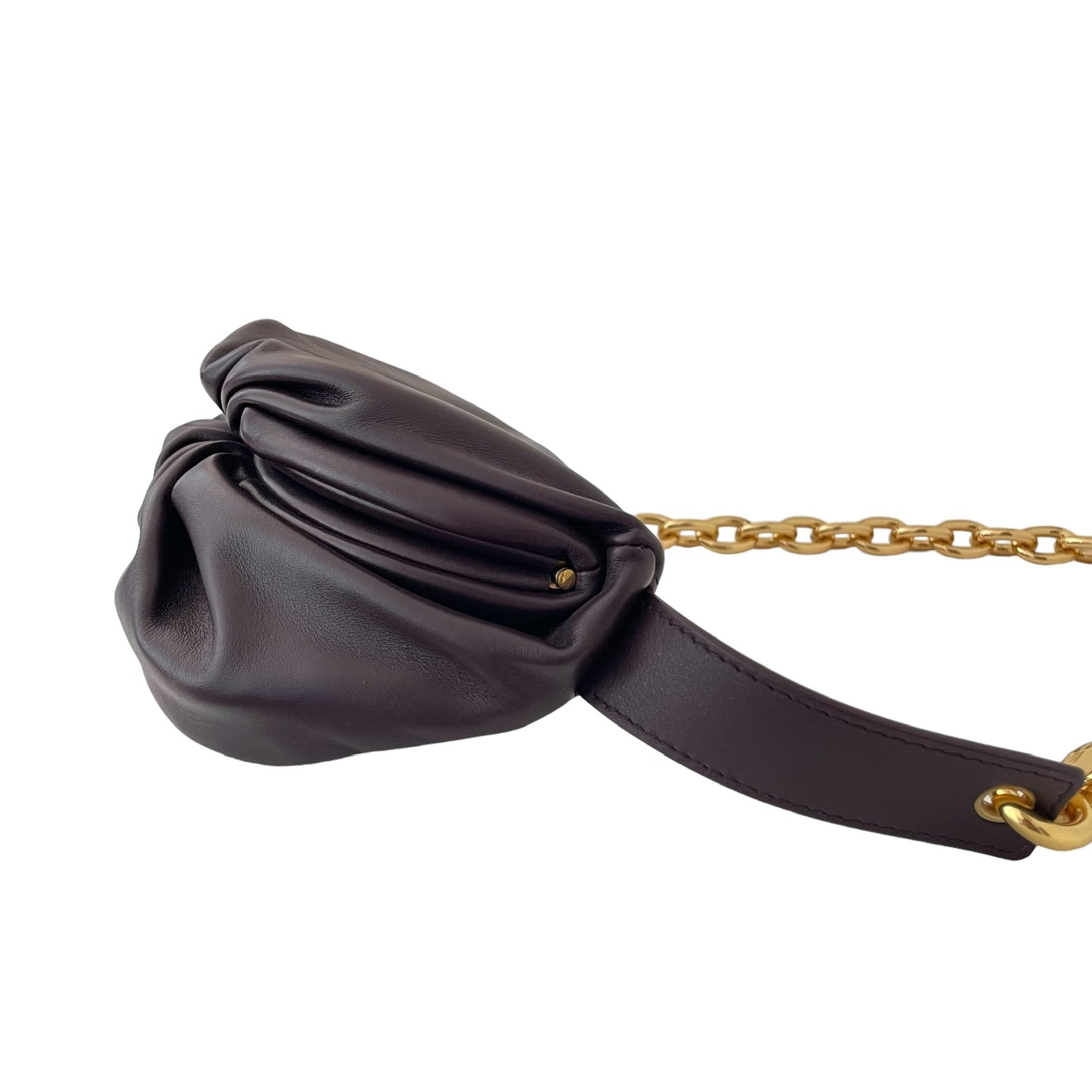 Purple Belt Bag w/Gold Chain