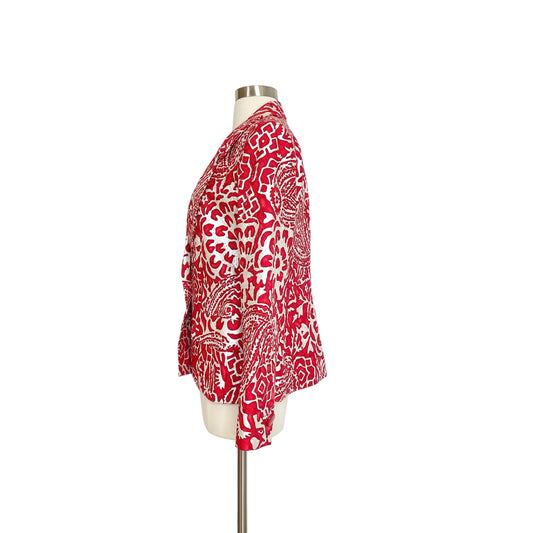 Red & White Blazer - 42