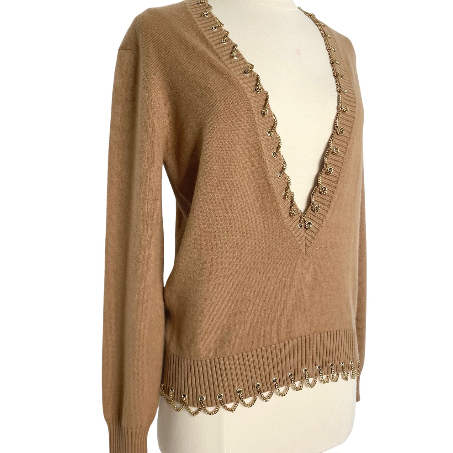 Chain Cashmere Sweater - S