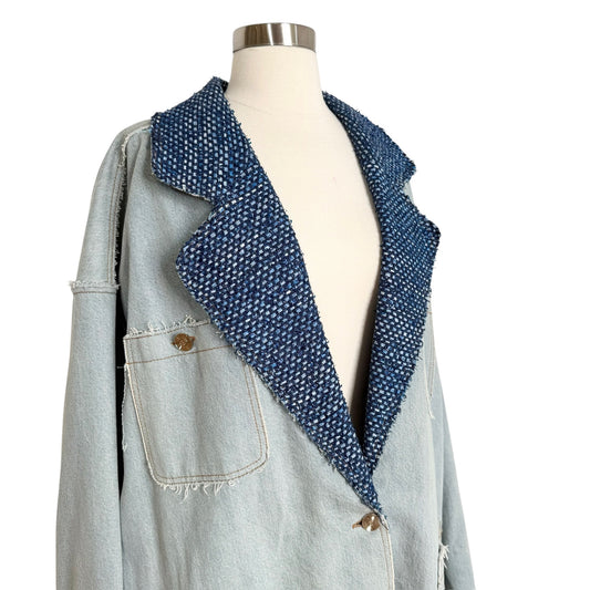 Denim & Tweed Blazer - XL