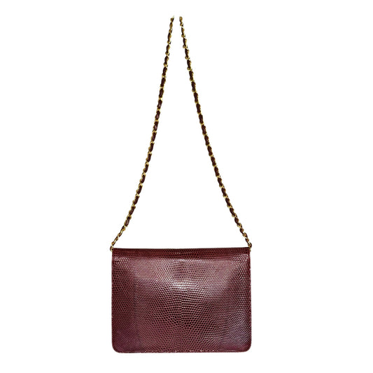 Bordeaux Lizard Bag