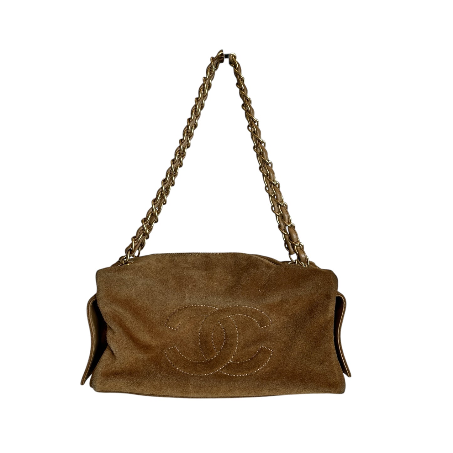 Vintage Suede Bowler Bag