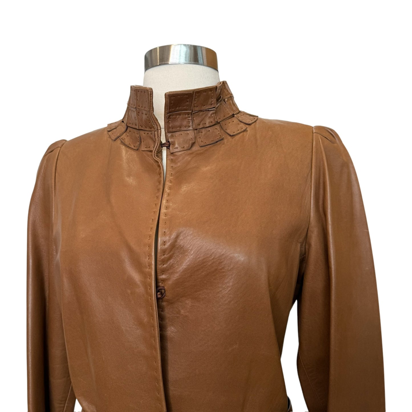 Vintage Brown Leather Jacket - M