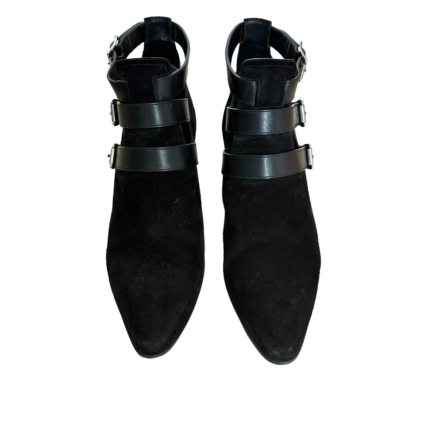 Black Cutout Ankle Boots - 6.5