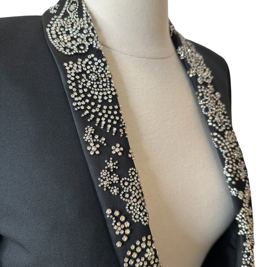 Crystal Embellished Blazer - S