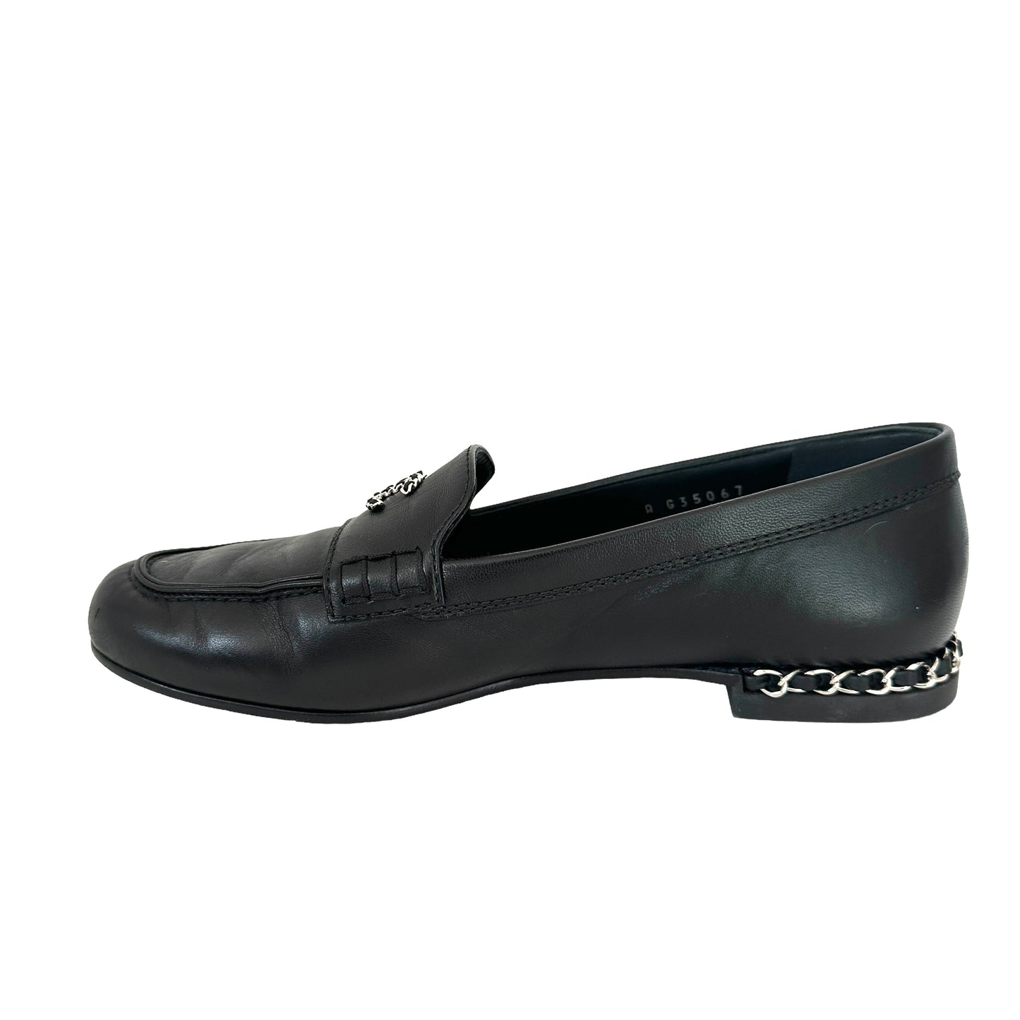 Black Logo Loafers - 8
