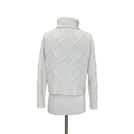 White Cashmere Turtleneck - XS