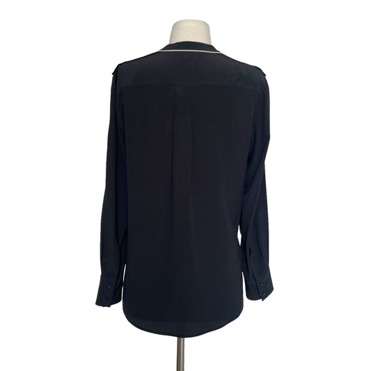 Black Silk Shirt - S/M
