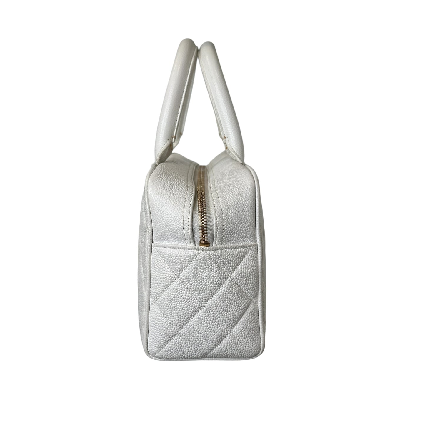 White Caviar Bowler Bag