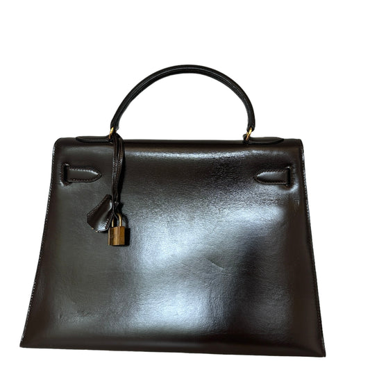 Vintage Brown Kelly Bag