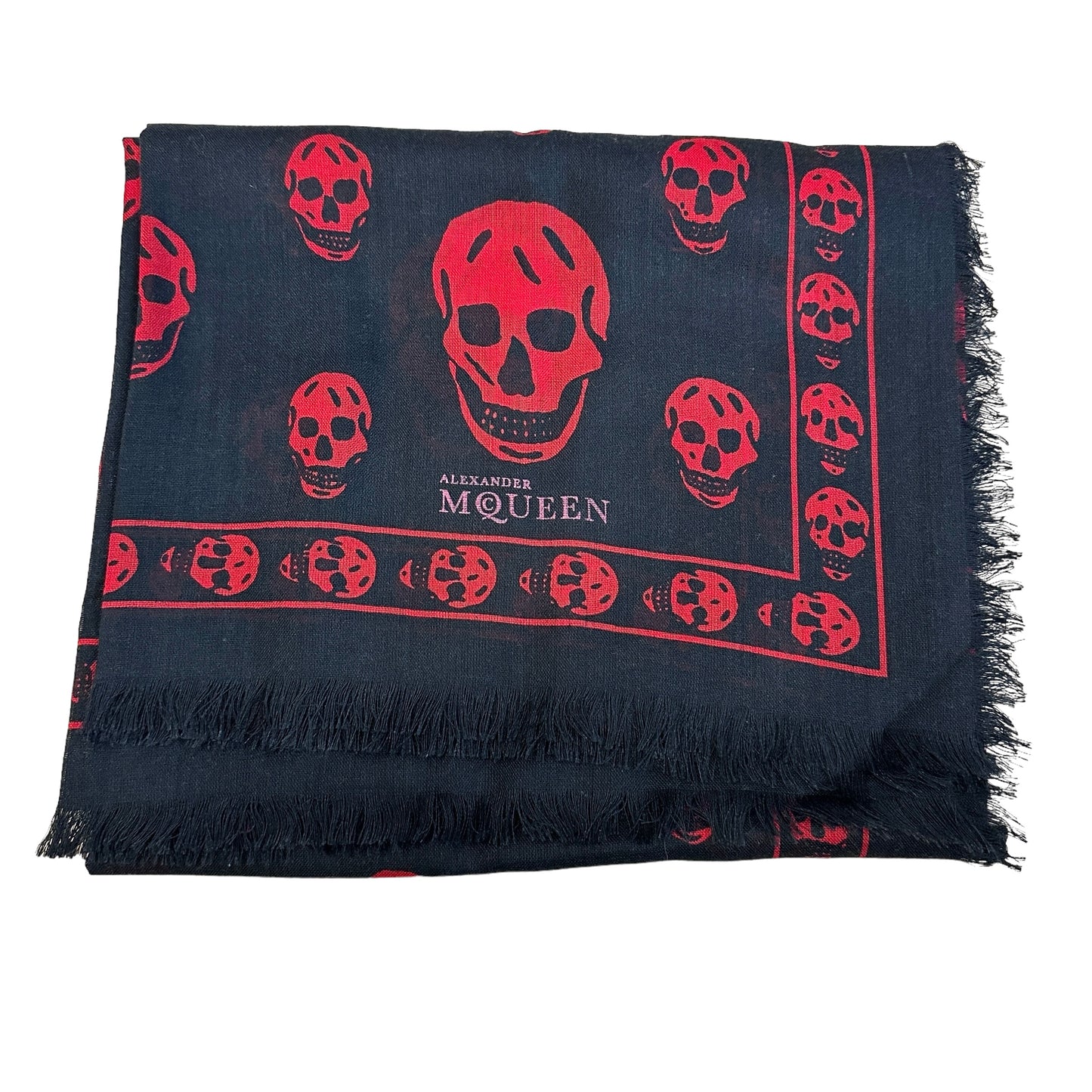 Black & Red Skull Scarf