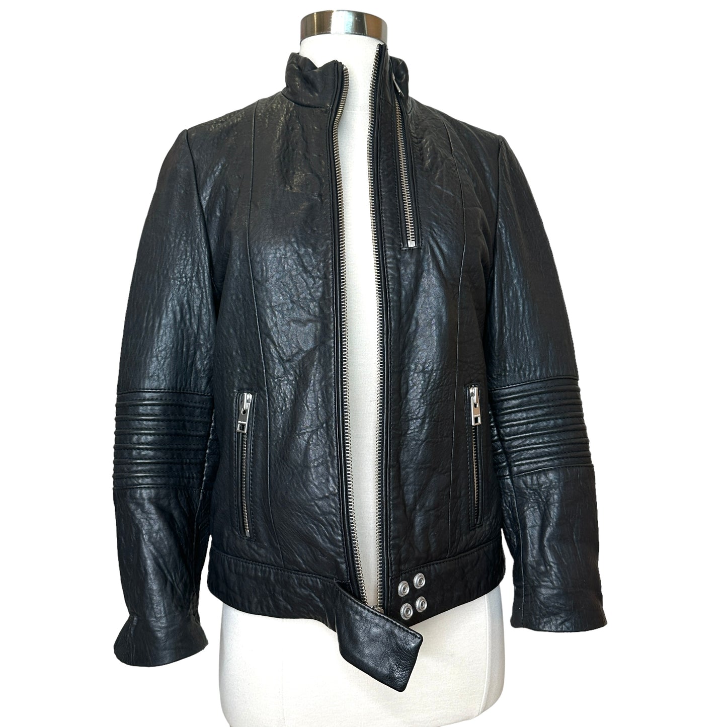 Black Leather Jacket - S