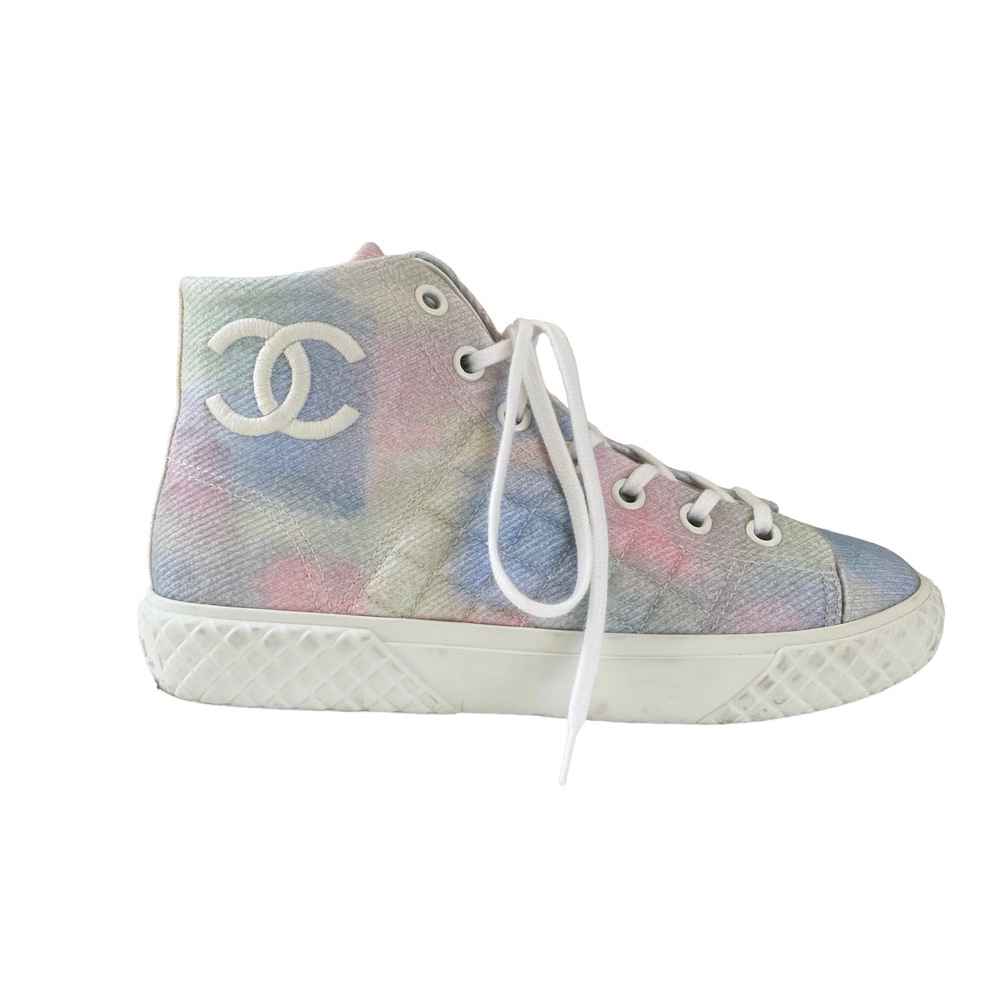 Tie Dye High Top Sneakers - 38