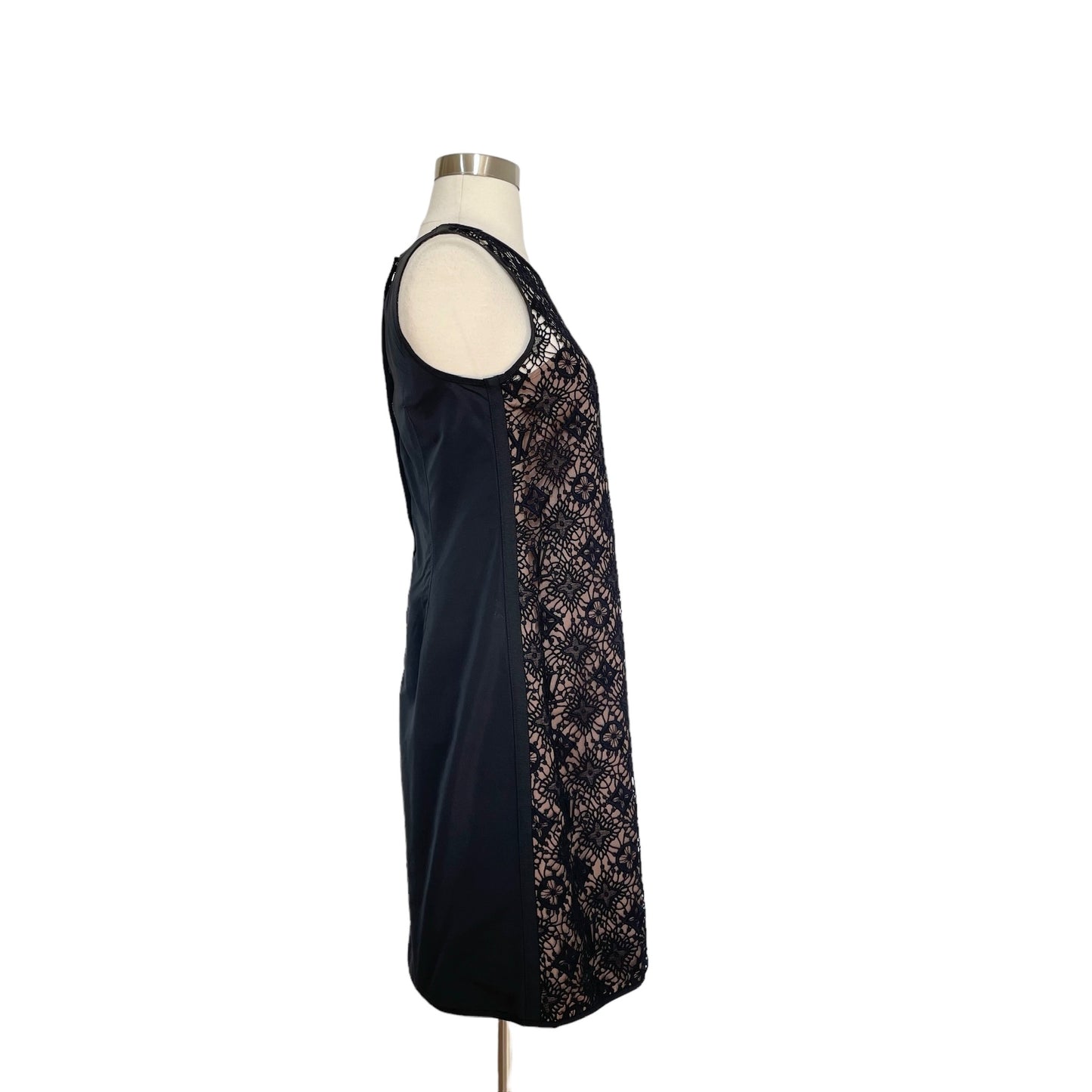 Monogram Lace Black Dress - XS