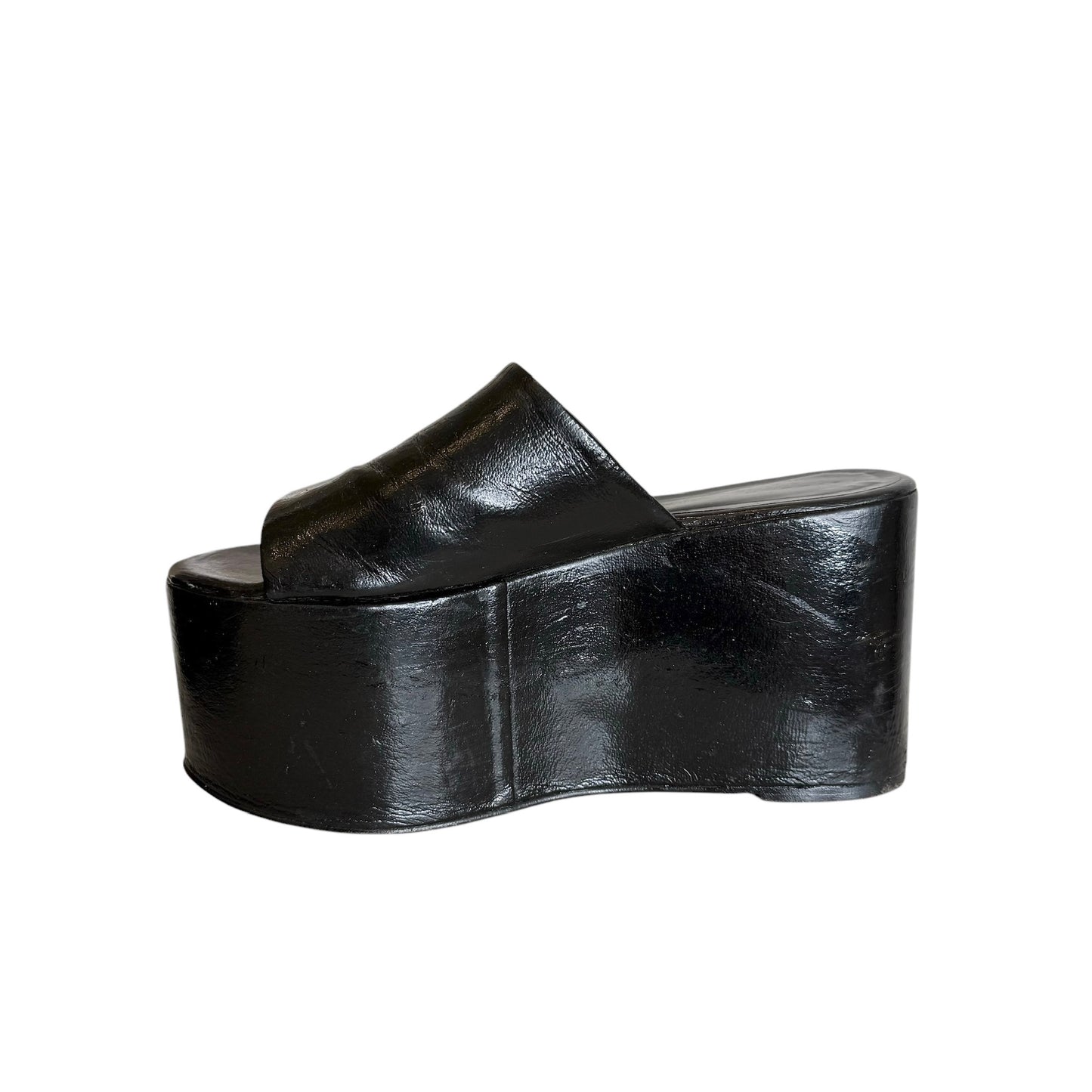 Black Platform Sandals - 8