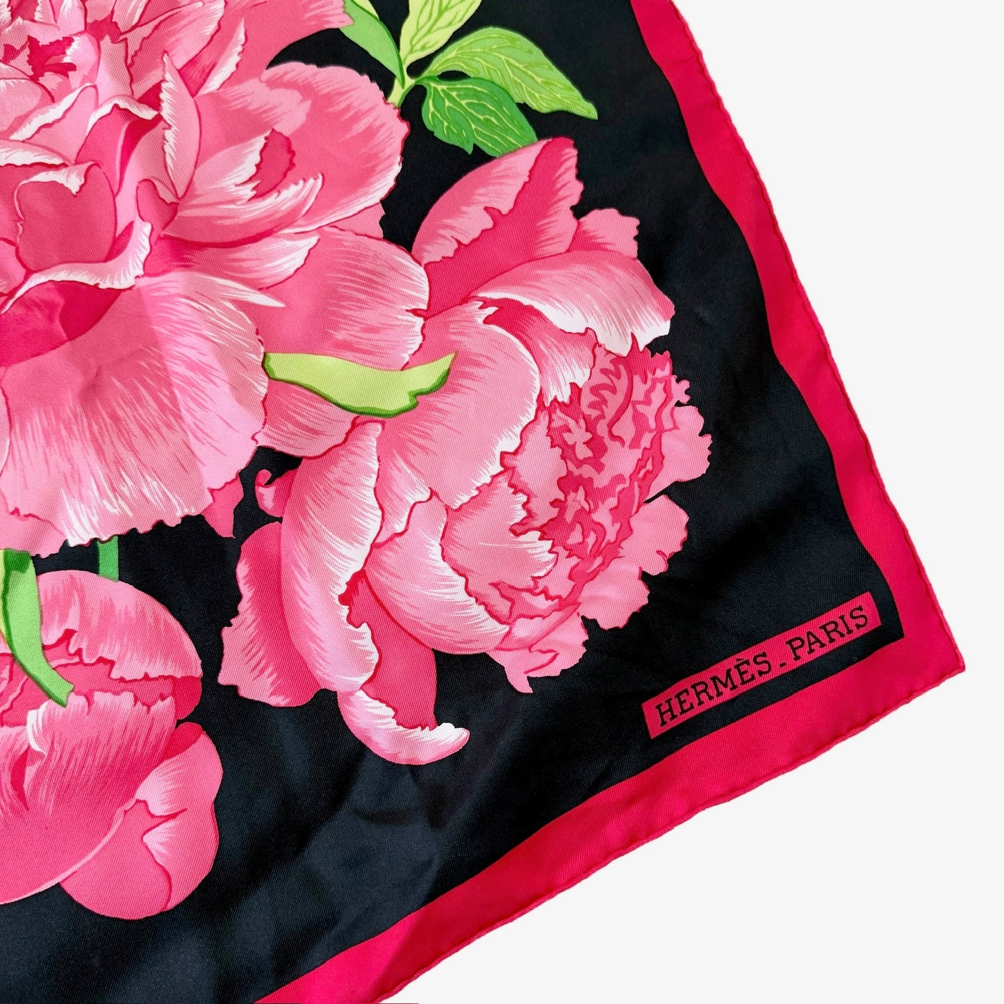 Large Peonies Silk Scarf