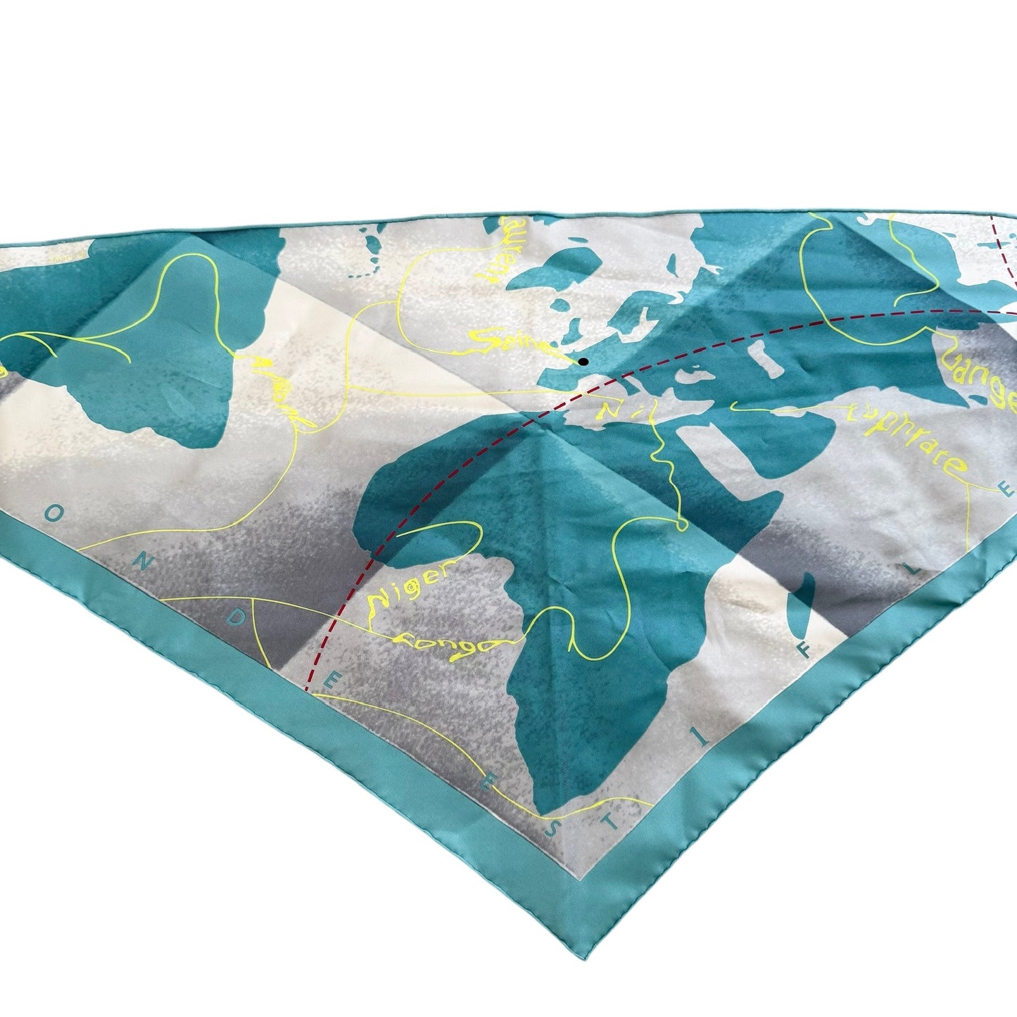 Map Silk Scarf