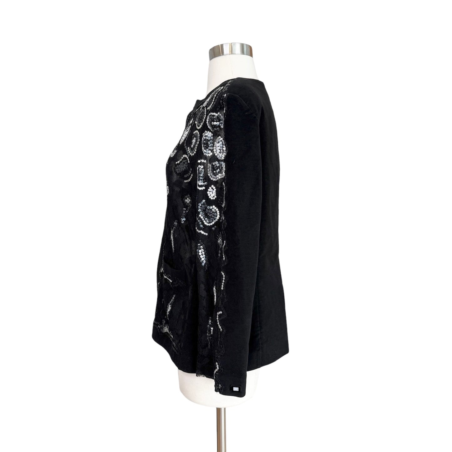 Black Sequins Jacket - S