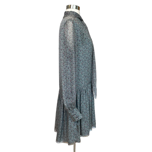 Silk Floral Dress - S/M