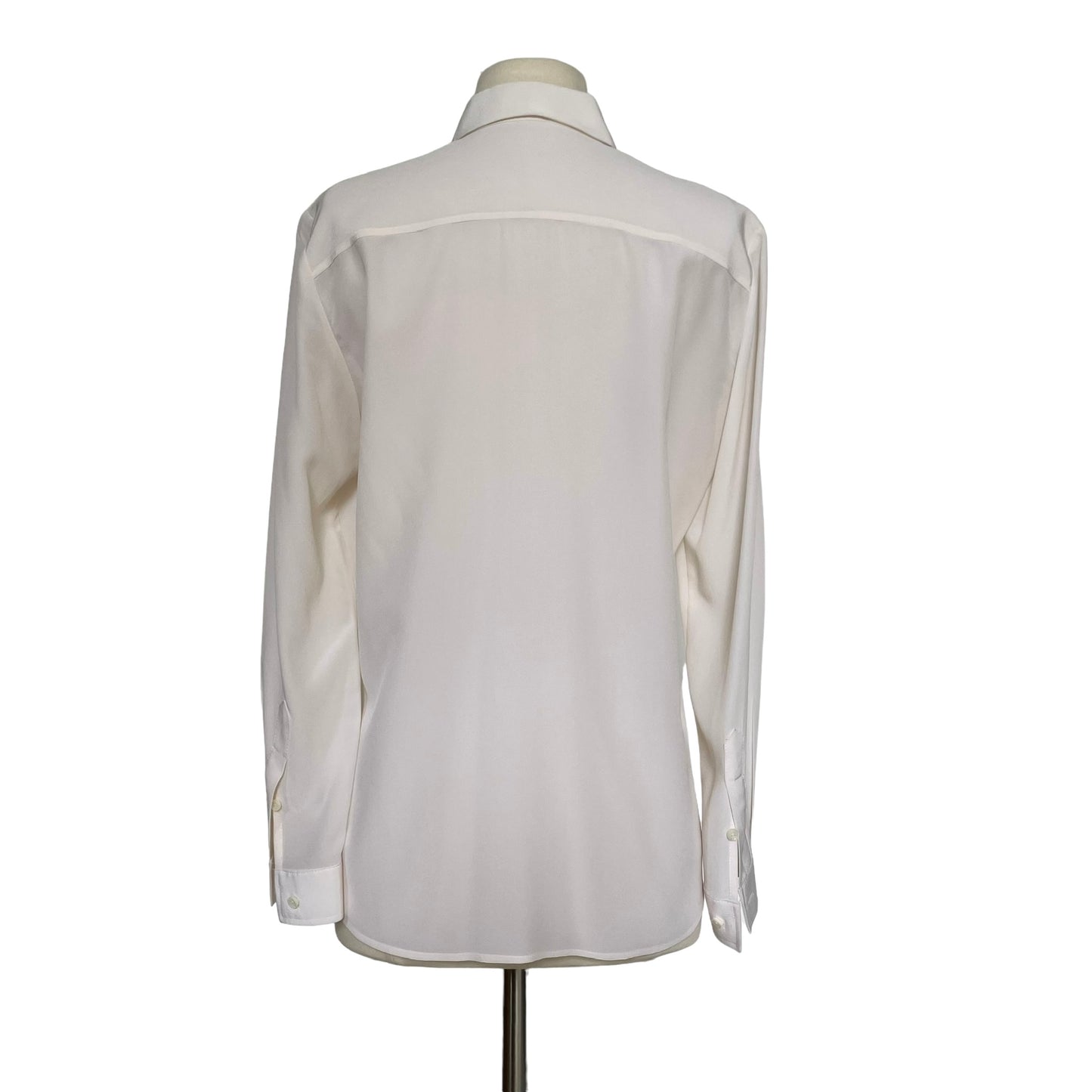 White Silk Shirt - M