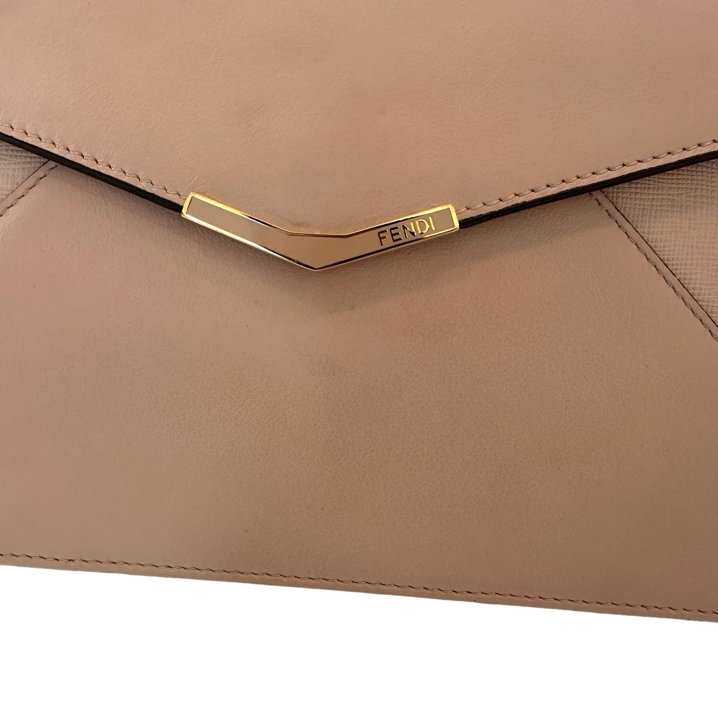 Nude Leather Envelope