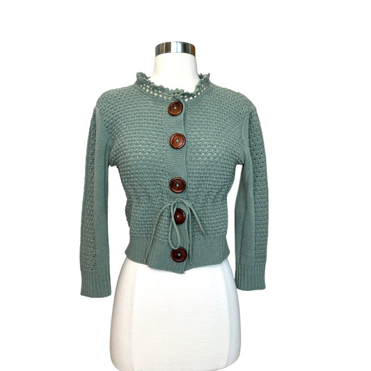 Vintage Green Cardigan - XS