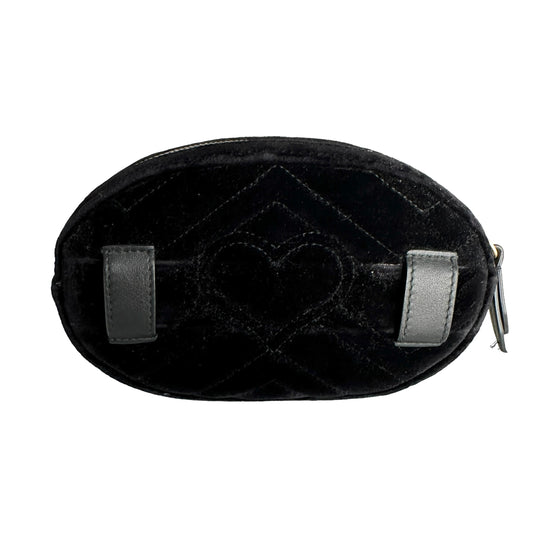 Black Velvet Marmont Belt Bag