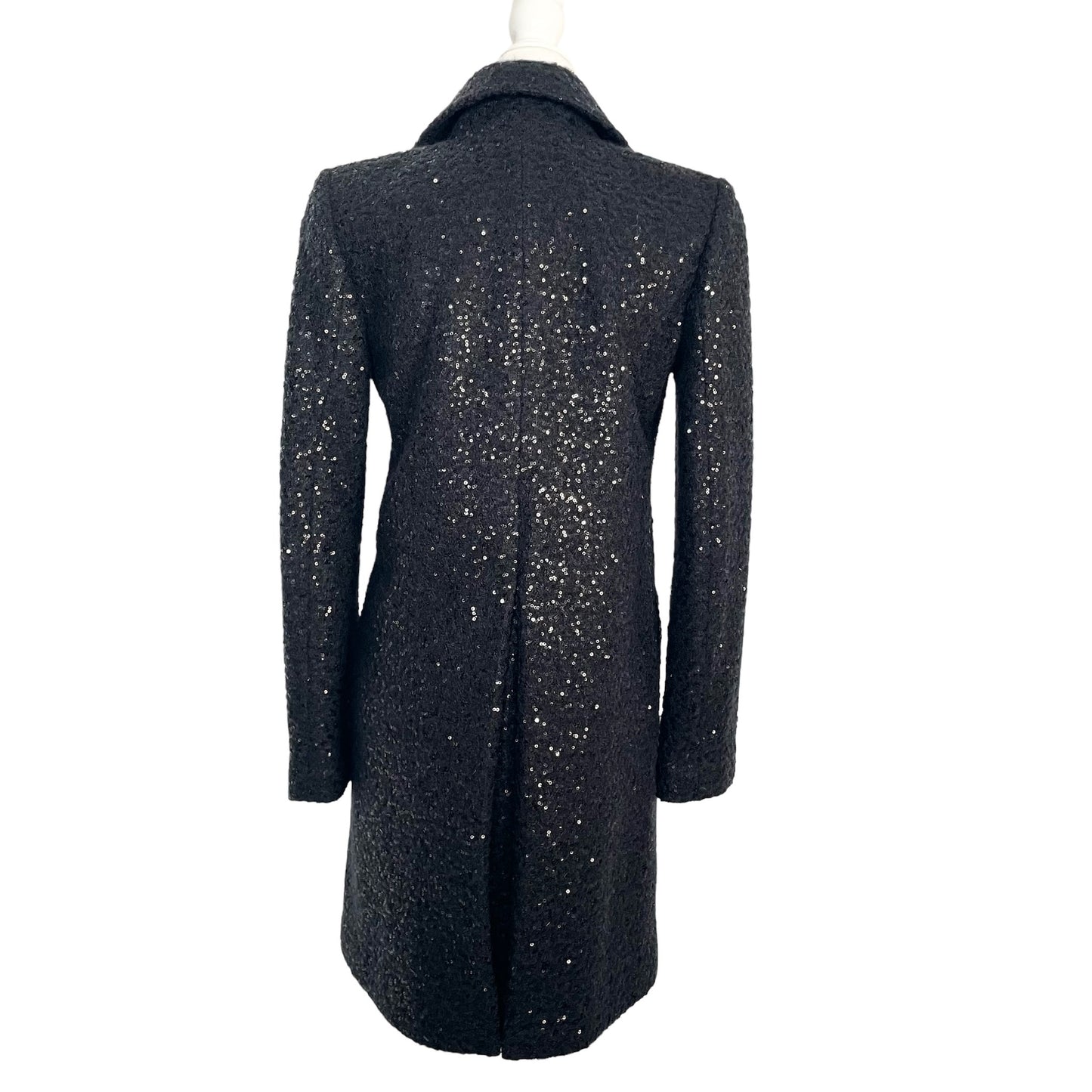 Navy Sequin Coat - S