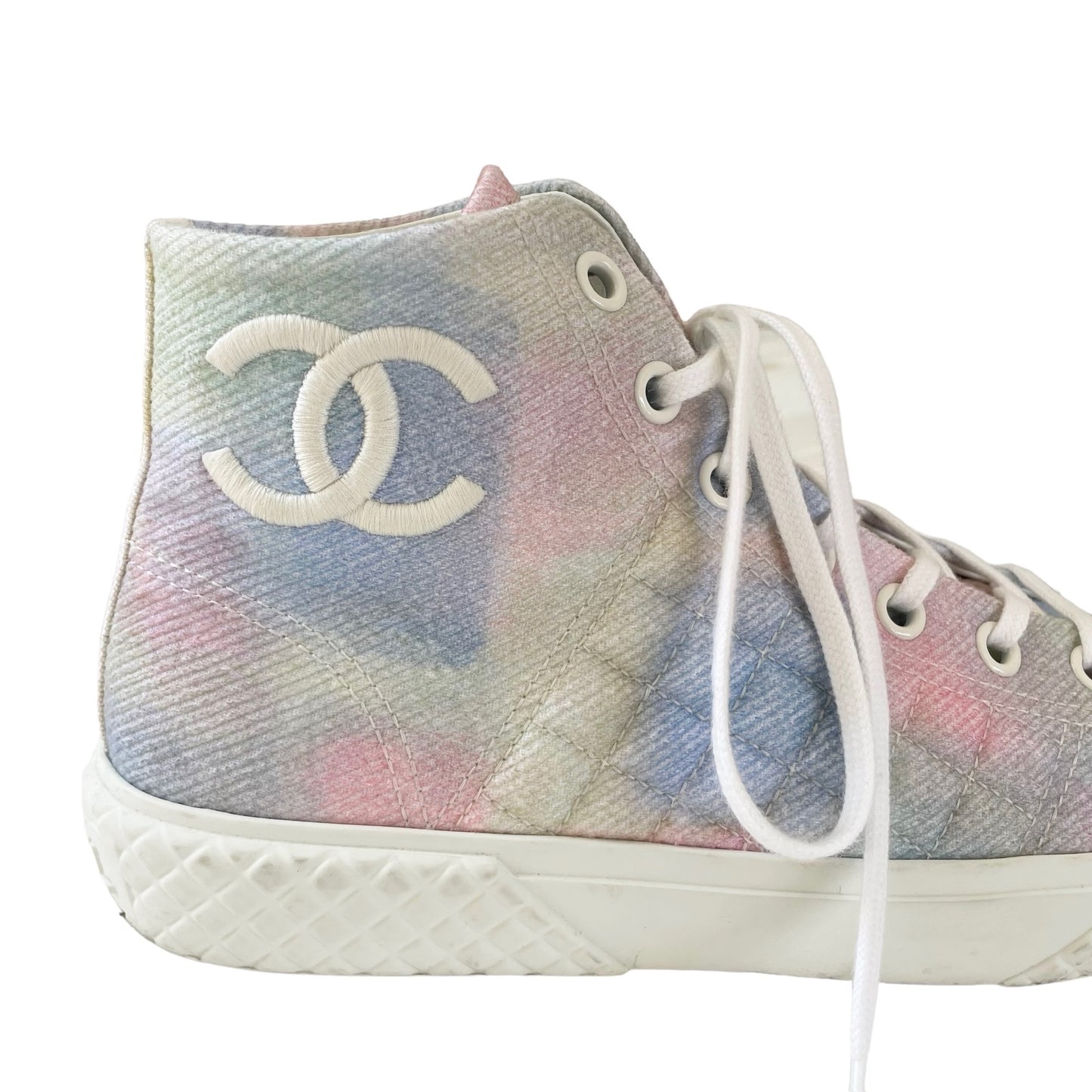 Tie Dye High Top Sneakers - 38