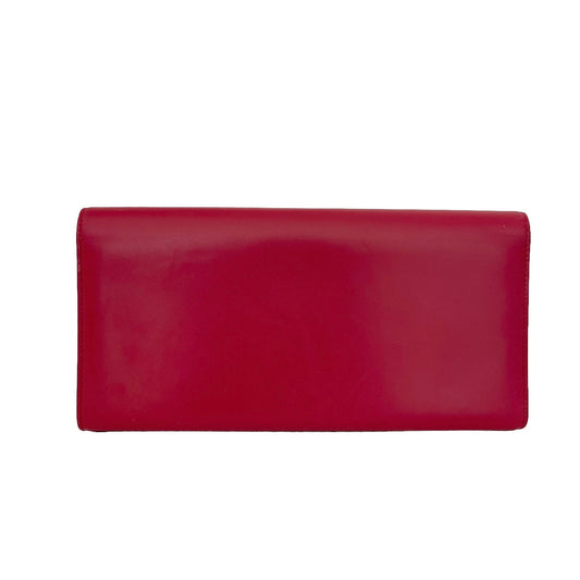 Red YSL Logo Clutch