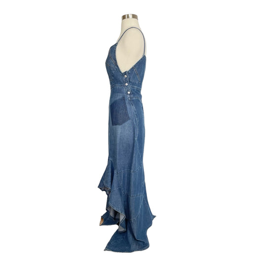 Denim Asymmetrical Dress - XS