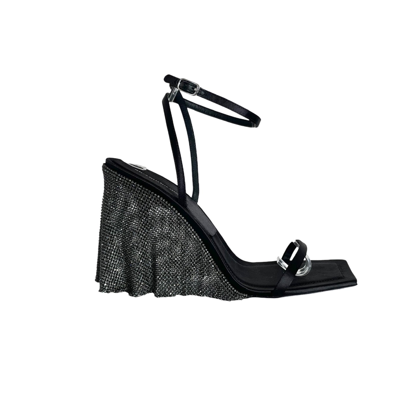 Crystal Mesh Heels - 10