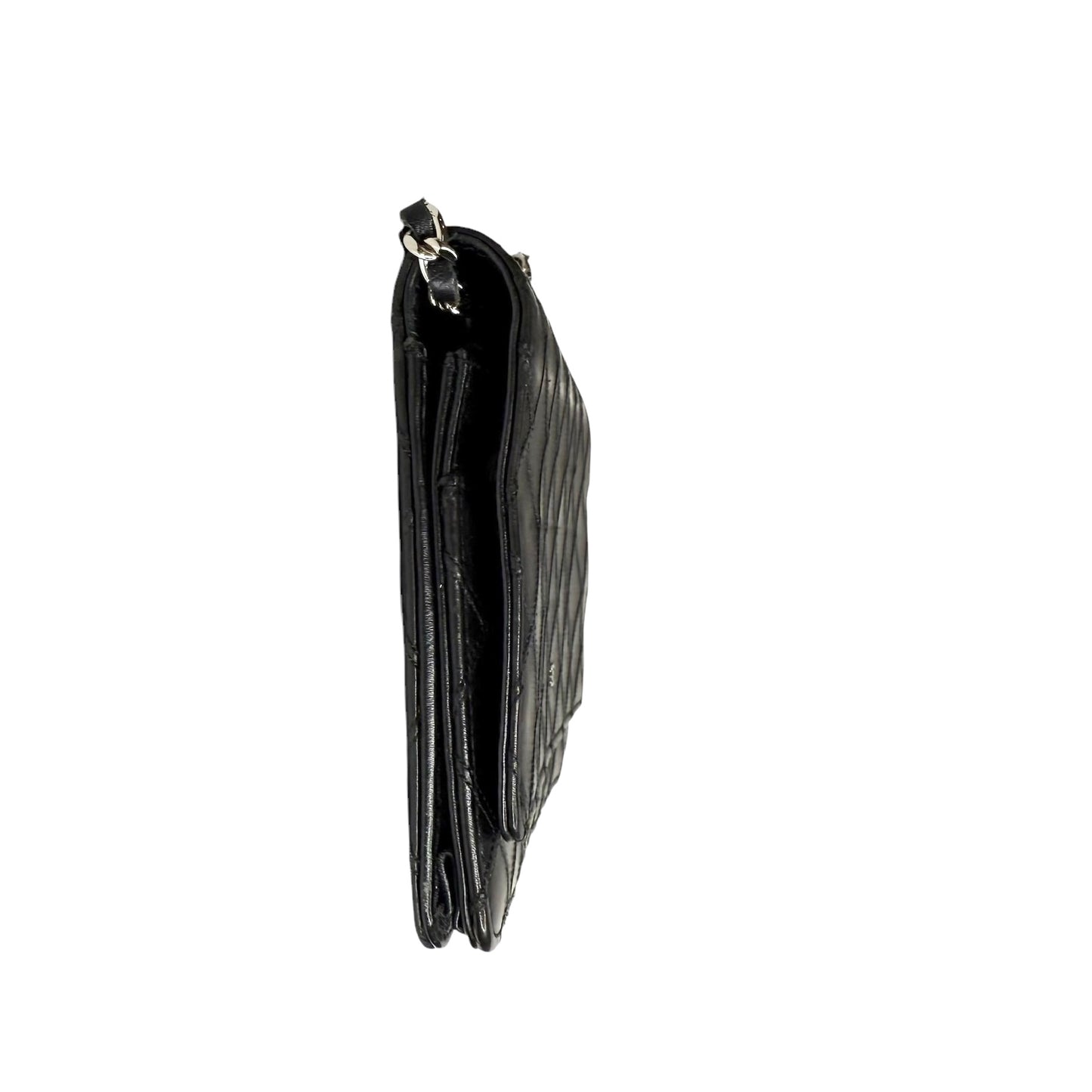 2012 Black Wallet on Chain Bag