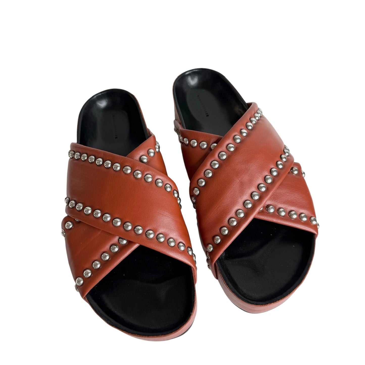 Brown Leather Sandals - 9