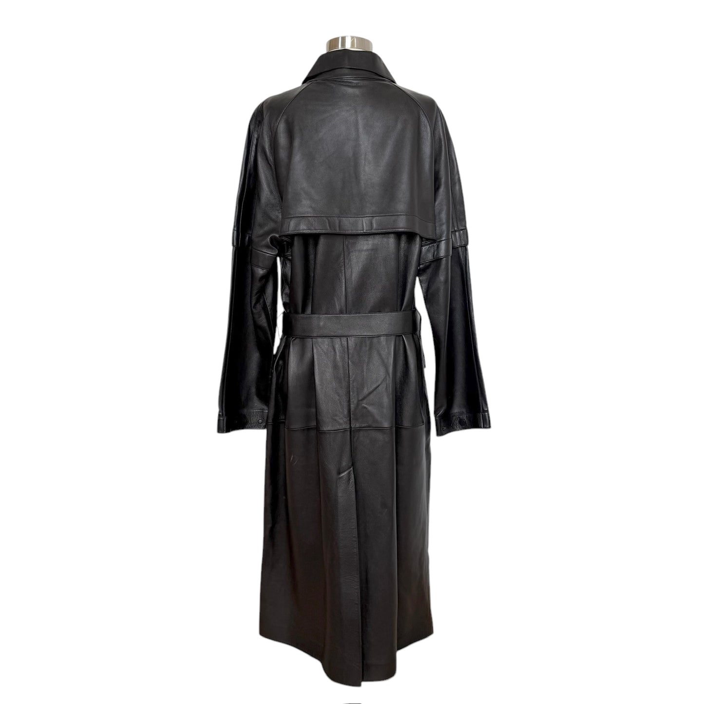 Black Leather Coat - L/XL