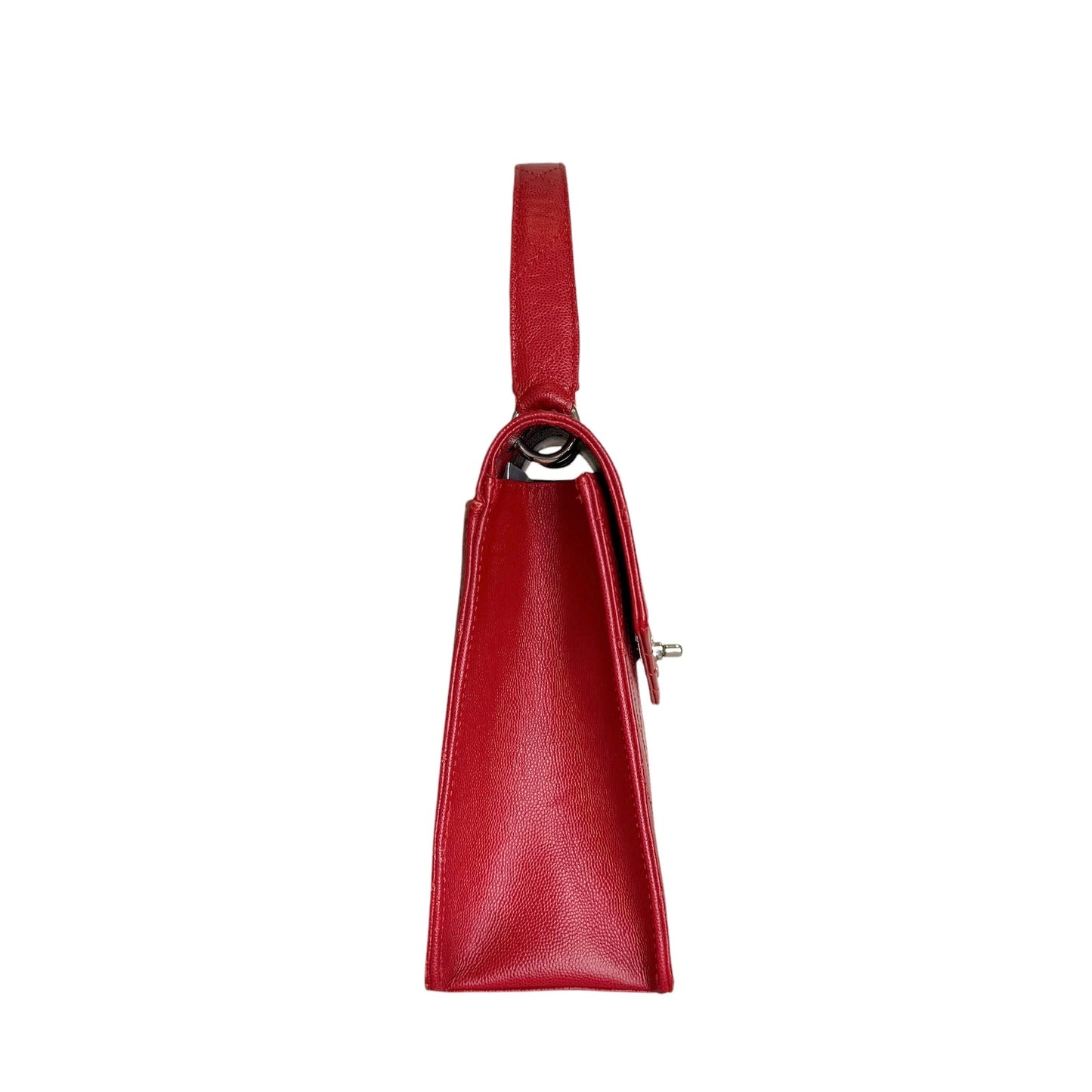 Red Caviar Top Handle Bag