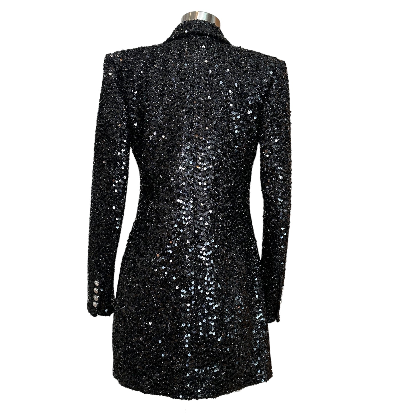 Black Sequins Blazer/Dress - S