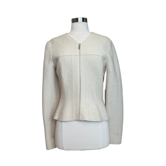 Cream Wool Jacket - S