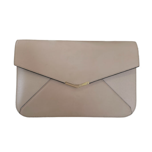 Nude Leather Envelope