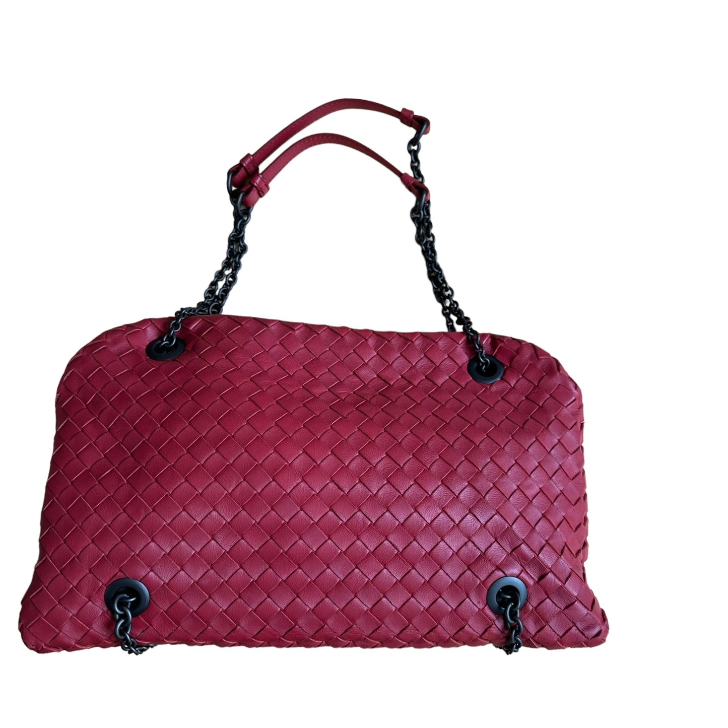 Red Intrecciato Bag