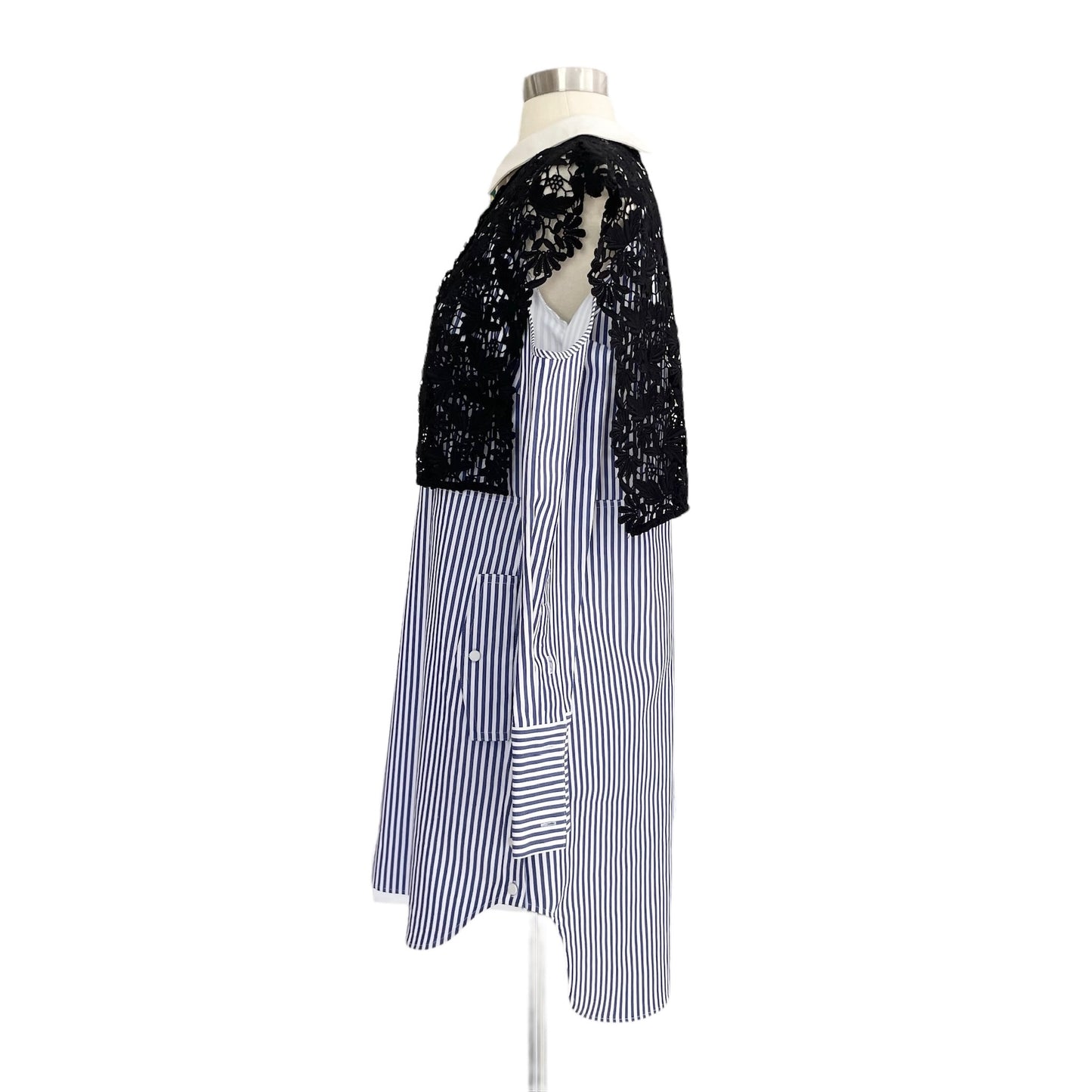 Cotton & Lace Shirt Dress - 8